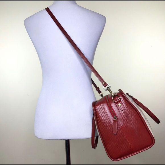 Elvis & Kresse Ivory Burberry Leather Boston Bag - Picture 4 of 12